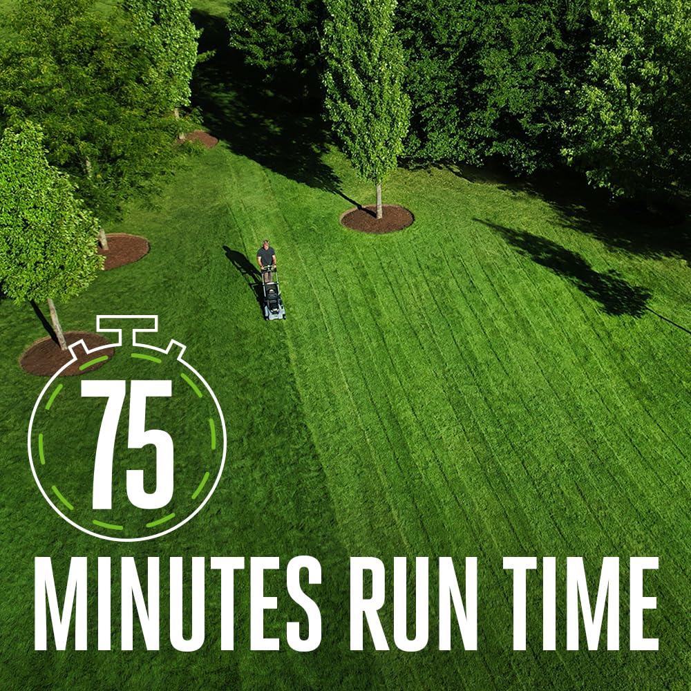 EGO POWER+ Electric Lawn Mower, Self-Propelled Cordless with Select Cut, Includes (2) 56V 10.0Ah Batteries and 700W Turbo Charger - LM2156SP-2