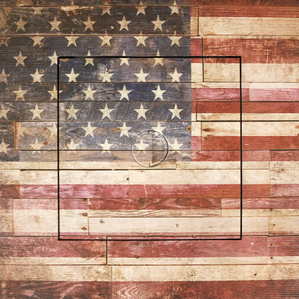 Endless Summer, The Liberty, Square 30" Outdoor Propane Fire Pit, Includes White Fire Glass, Protective Cover, and Patented Hide-Away Door